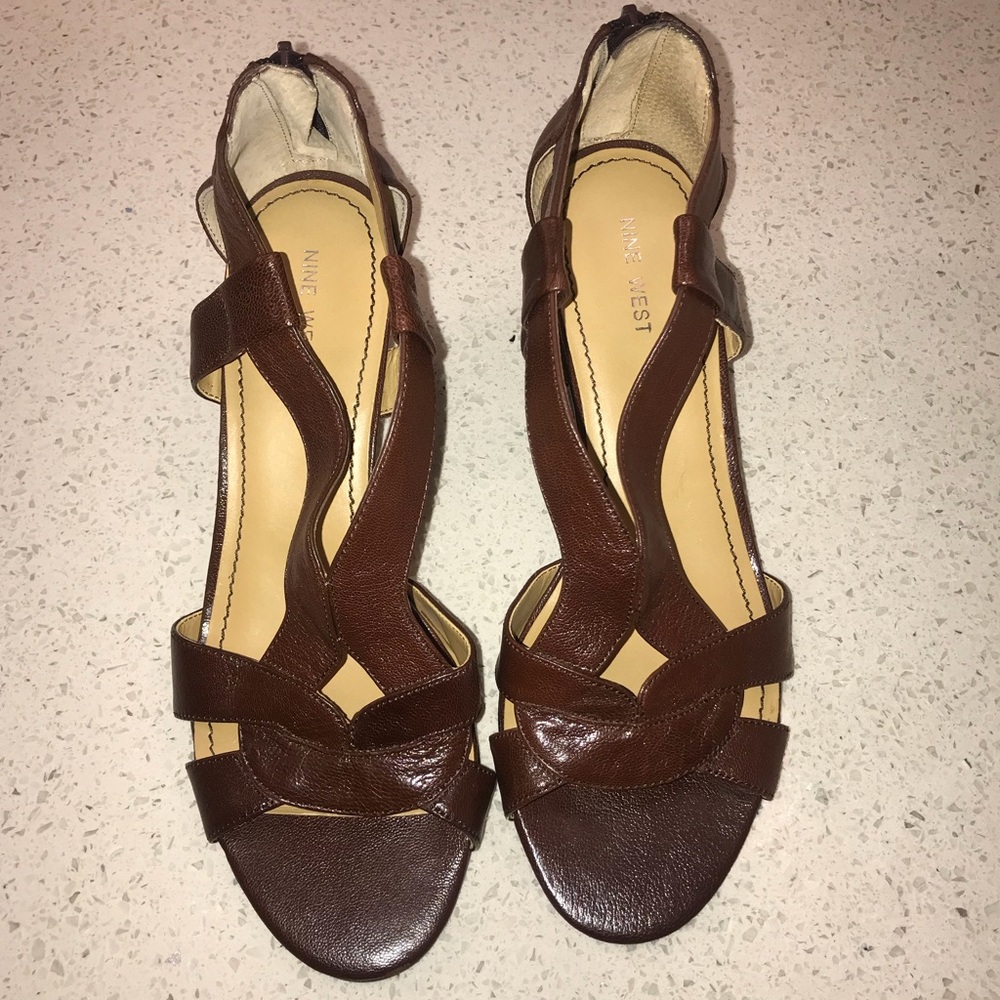 Nine West brown Wedges
